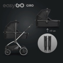 EasyGo GIRO Wózek głęboko-spacerowy 3w1 z fotelikiem EasyGo BUZ - Ebony Black