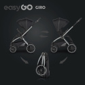 EasyGo GIRO Wózek głęboko-spacerowy 3w1 z fotelikiem EasyGo BUZ - Ebony Black