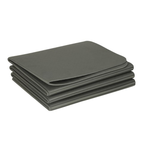 Mata fitness gimnastyczna do ćwiczeń jogi pilatesu fitness joga składana 183x61x0,4 cm szara