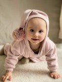 Hi Little One kombinezon całoroczny z kapturem TOG 2,0 OverSize BOHO Ivory roz S Pom Pom