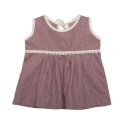 Hi Little One bluzeczka i bloomersy z lnu BOHO LEO Mauve roz S Pom Pom