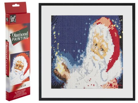 Malowanie diamentami obraz na płótnie Święty Mikołaj