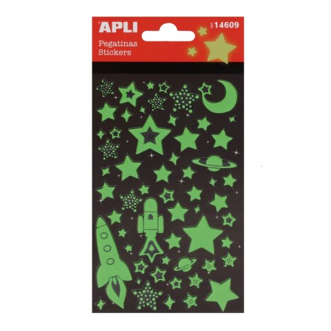 Naklejki świecące w ciemności Apli Kids - Kosmos