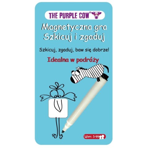 Podróżna gra magnetyczna The Purple Cow - Szkicuj i Zgaduj