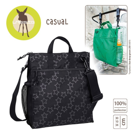 Lassig Casual Label Torba do Wózka Reflective Star black