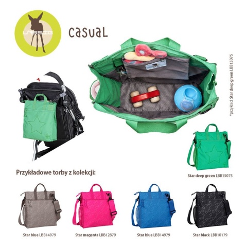 Lassig Casual Label Torba do Wózka Reflective Star black