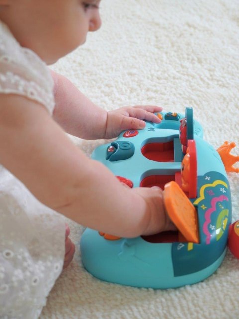 Konsola Pop Up muzyczny słonik, zabawa w chowanego