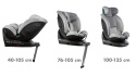 GoCar i-Size Kidwell Fotelik samochodowy 9-25 kg 40-135 cm - Gray