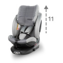 GoCar i-Size Kidwell Fotelik samochodowy 9-25 kg 40-135 cm - Gray