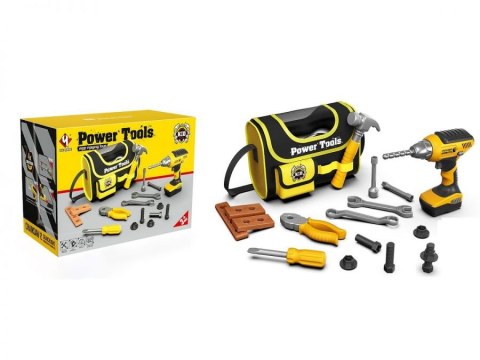 Torba Narzędziowa Zestaw Narzędzi Dla Małego Majsterkowicza, Wkrętarka + Akcesoria