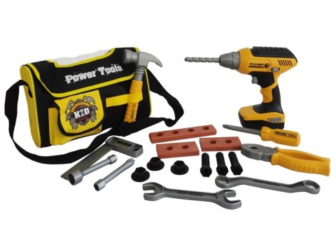 Torba Narzędziowa Zestaw Narzędzi Dla Małego Majsterkowicza, Wkrętarka + Akcesoria