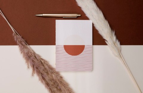 Zeszyt A6 72k Terracotta mix wzorów