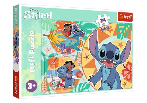 Puzzle 24el. Maxi Wesoły Dzień Lilo i Stich Trefl 14365