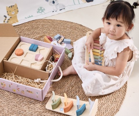 VIGA 44264 Zestaw zabawek Pudełko Box 18-24m