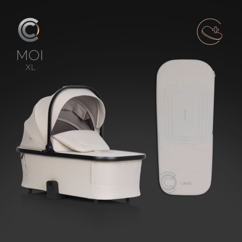 Gondola do wózka dziecięcego Cavoe Moi XL - Ecru