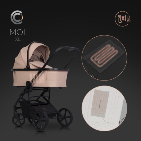 Gondola do wózka dziecięcego Cavoe Moi XL - Macaroon