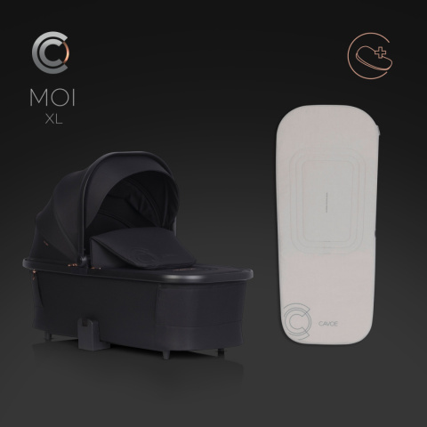 Gondola do wózka dziecięcego Cavoe Moi XL - Meteorite