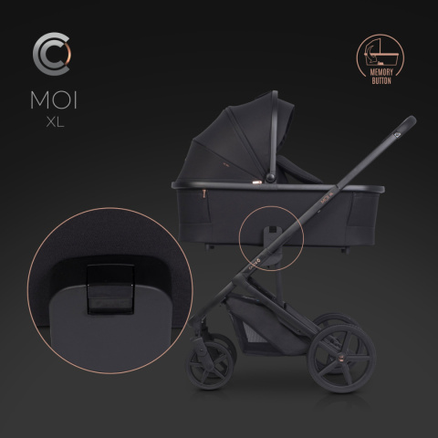 Gondola do wózka dziecięcego Cavoe Moi XL - Meteorite