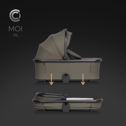 Gondola do wózka dziecięcego Cavoe Moi XL - Moss