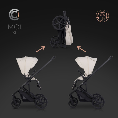MOI XL CAVOE Wózek wielofunkcyjny wersja spacerowa - Ecru