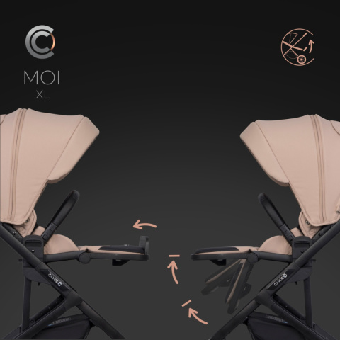 MOI XL CAVOE Wózek wielofunkcyjny wersja spacerowa - Macaroon