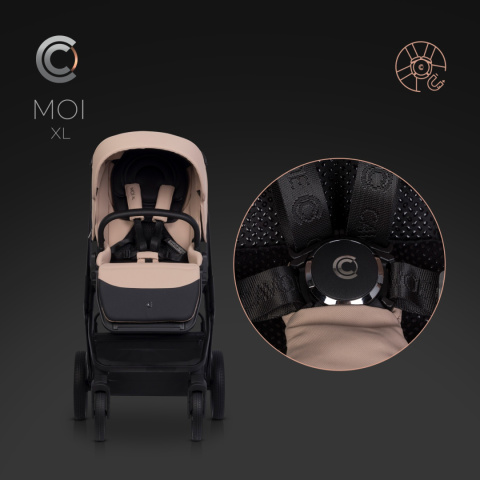 MOI XL CAVOE Wózek wielofunkcyjny wersja spacerowa - Macaroon