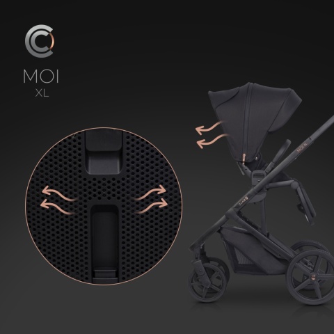 MOI XL CAVOE Wózek wielofunkcyjny wersja spacerowa - Meteorite