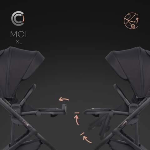 MOI XL CAVOE Wózek wielofunkcyjny wersja spacerowa - Meteorite