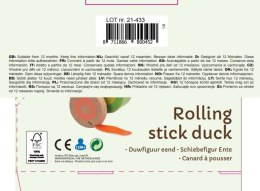 Drewniana kaczka do pchania