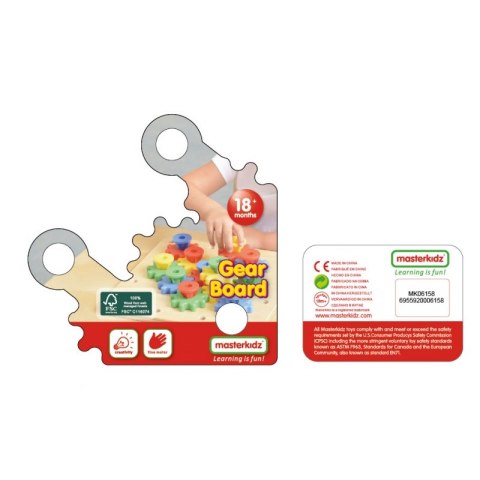 MASTERKIDZ Koła Zębate Zbuduj Własny Mechanizm Tablica Montessori