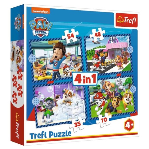 TREFL 34650 Puzzle 4w1 Psie sprawy