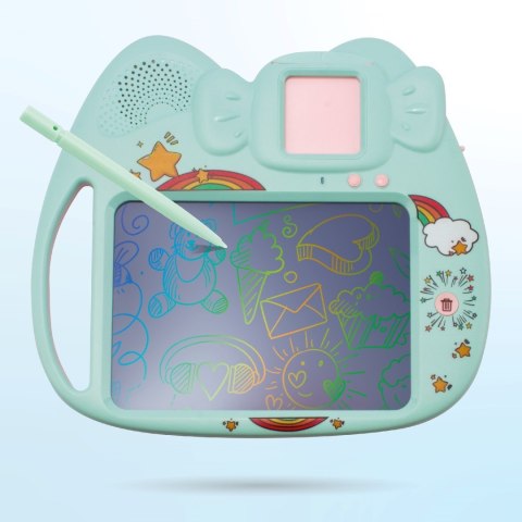 Tablica do rysowania Czytnik kart do nauki języka angielskiego 112 kart dwustronnych Sun Baby zielony