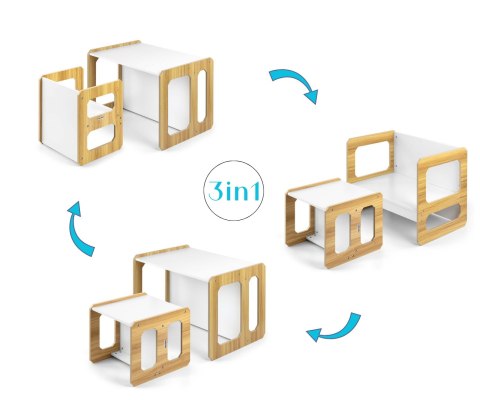 MILLY MALLY 6094 Zestaw mebli Stella 3w1 Natural
