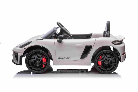 Pojazd Porsche Spyder RS 718 Biały sportowy samochód