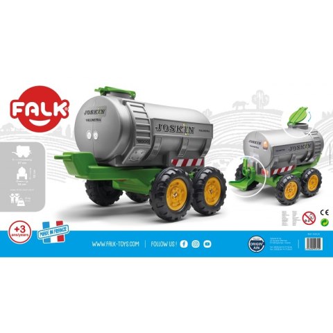 FALK Przyczepka Cysterna Joskin dla Dzieci od 3 Lat