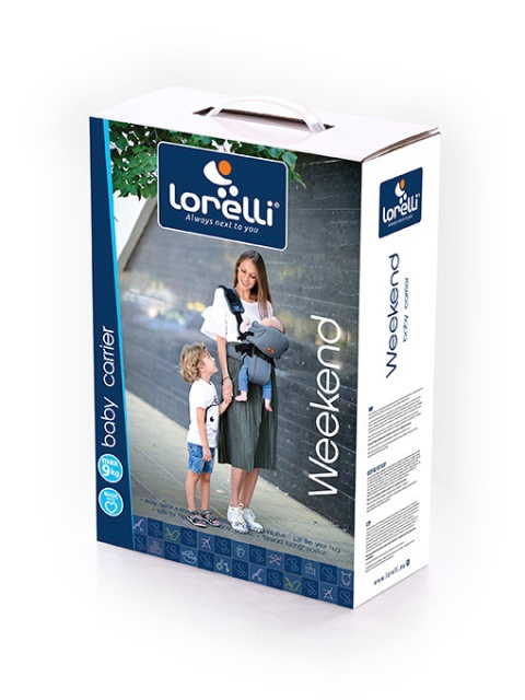 WEEKEND Lorelli nosidełko dziecięce 0-9 kg - Blue&Grey