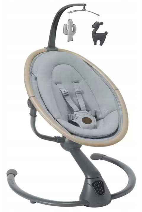 CASSIA Maxi Cosi Huśtawka elektryczna dla dzieci do 9 kg 0-6m - Beyond Grey Eco