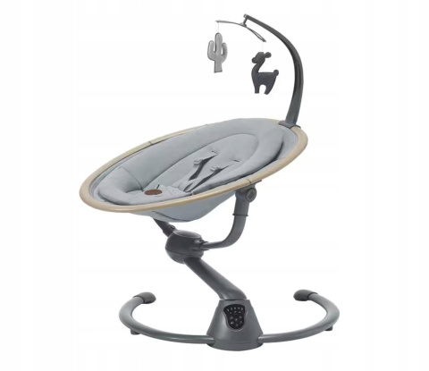CASSIA Maxi Cosi Huśtawka elektryczna dla dzieci do 9 kg 0-6m - Beyond Grey Eco