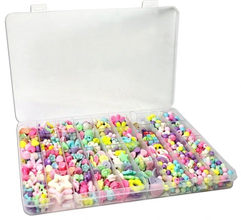 Zestaw do robienia biżuterii koraliki do nawlekania#G2