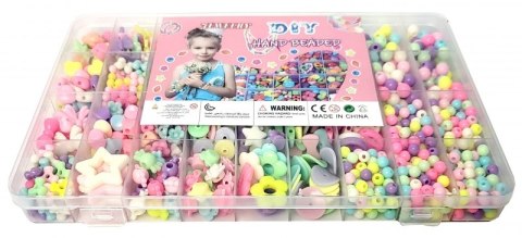 Zestaw do robienia biżuterii koraliki do nawlekania#G2