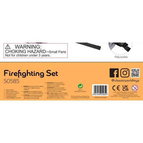 CLASSIC WORLD Little Firefighter Set Costume Tools 8 pcs.