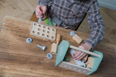 Drewniana skrzynka z narzędziami DANTOY 26 części