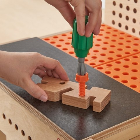 MASTERKIDZ Drewniany Warsztat Montessori STEM z Narzędziami