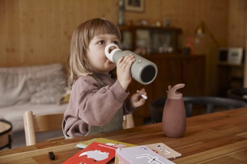 Nuuroo silikonowy bidon ze słomką dla niemowlaka PAX Mahogany poj 350 ml