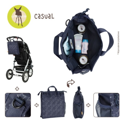 Lassig Casual Label Torba do Wózka Reflective Star navy