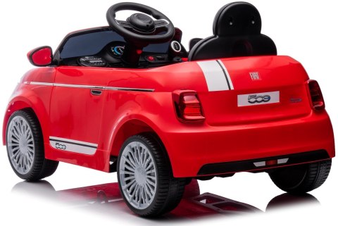 Auto na akumulator Jeździk FIAT 500 Elektro - czerwony