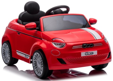 Auto na akumulator Jeździk FIAT 500 Elektro - czerwony