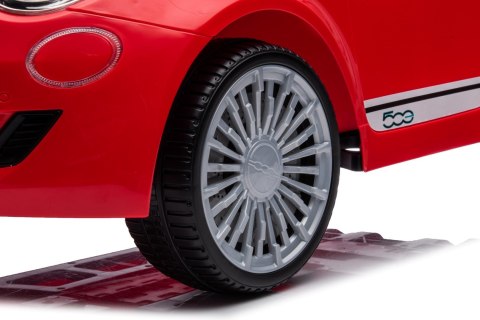 Auto na akumulator Jeździk FIAT 500 Elektro - czerwony