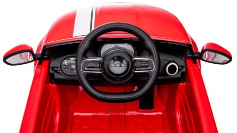 Auto na akumulator Jeździk FIAT 500 Elektro - czerwony