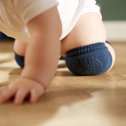 GoBabyGo antypoślizgowe nakolanniki do raczkowania Navy Blue